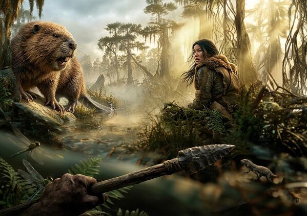 Ова створења су била три пута већа од савремених даброва — до 2,5 метра дужине и 100 кг тежине! Живела су у Северној Америци у време мамута и сабљозубих мачака, али су нестала пре око 10.000 година. Вероватно су џиновске даброве ловили због меса и крзна. Волела су мочварне шуме и реке, али, за разлику од савремених даброва, нису градили бране (њихови зуби су били мање прилагођени за глодање дрвећа). Неки истраживачи сматрају да се сећање на џиновске даброве сачувало у легендама Индијанаца. - Sputnik Србија