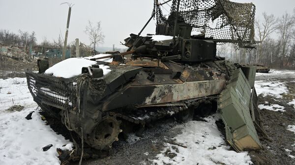 Борбено возило пешадије бредли украјинске војске уништено у Курској области - Sputnik Србија