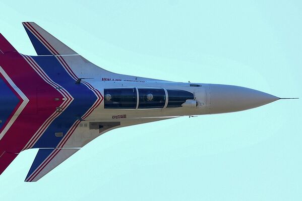 Avion Su-30SM na Međunarodnom salonu avijacije i svemira MAKS-2017 u Žukovskom. - Sputnik Srbija