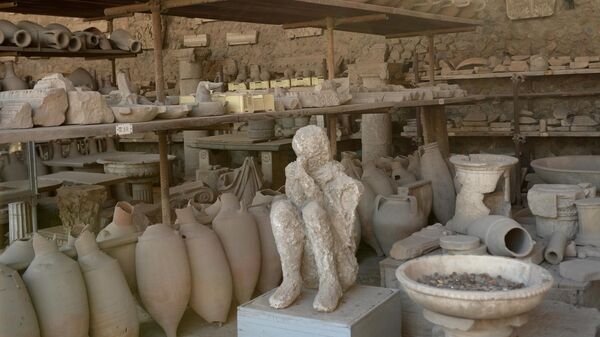 Arheologičeskie nahodki, naйdennыe na territorii goroda-muzeя pod otkrыtыm nebom Pompei - Sputnik Srbija