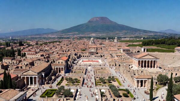 Реконструисан изглед некадашње Помпеје - Sputnik Србија