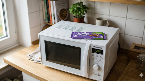 Микроталасна настала због чоколадице