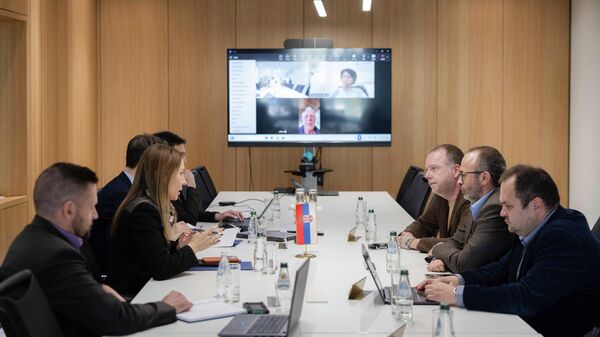 Дубравка Ђедовић Хандановић, министар рударства и енергетике разговарала је са руководиоцима подгрупа у оквиру Међуресорне експертске радне групе за испитивање оправданости приступа развоју нуклеарне енергије о изради студија у првој фази нуклеарног програма. - Sputnik Србија