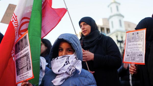 Protestы protiv voйnы s Iranom v SŠA  - Sputnik Srbija