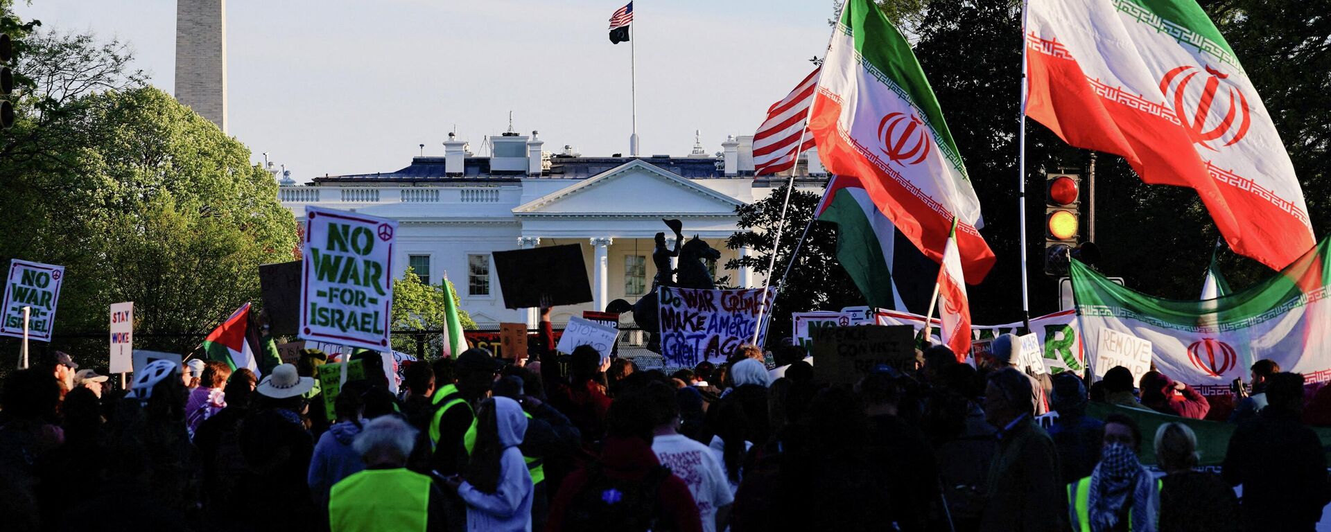 Протесты против войны с Ираном в США  - Sputnik Србија, 1920, 20.04.2026