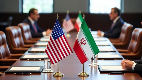 Zastave SAD i Irana - Sputnik Srbija