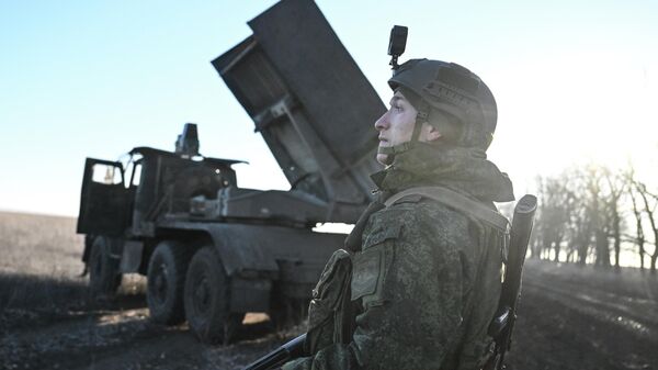 Raketni sistem grad u zoni specijalne vojne operacije Raketni sistem grad u zoni specijalne vojne operacije - Sputnik Srbija