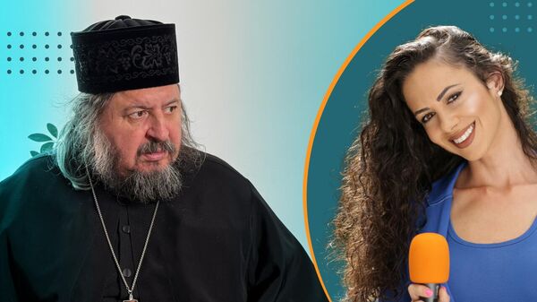 Маша Радовић и отац Хризостом - Sputnik Србија