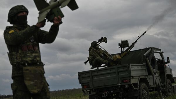 Vojnici grupe Jug u zoni specijalne vojne operacije - Sputnik Srbija