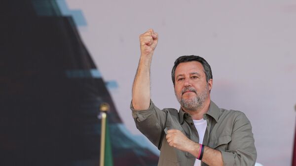 Italijanski ministar infrastrukture Mateo Salvini - Sputnik Srbija