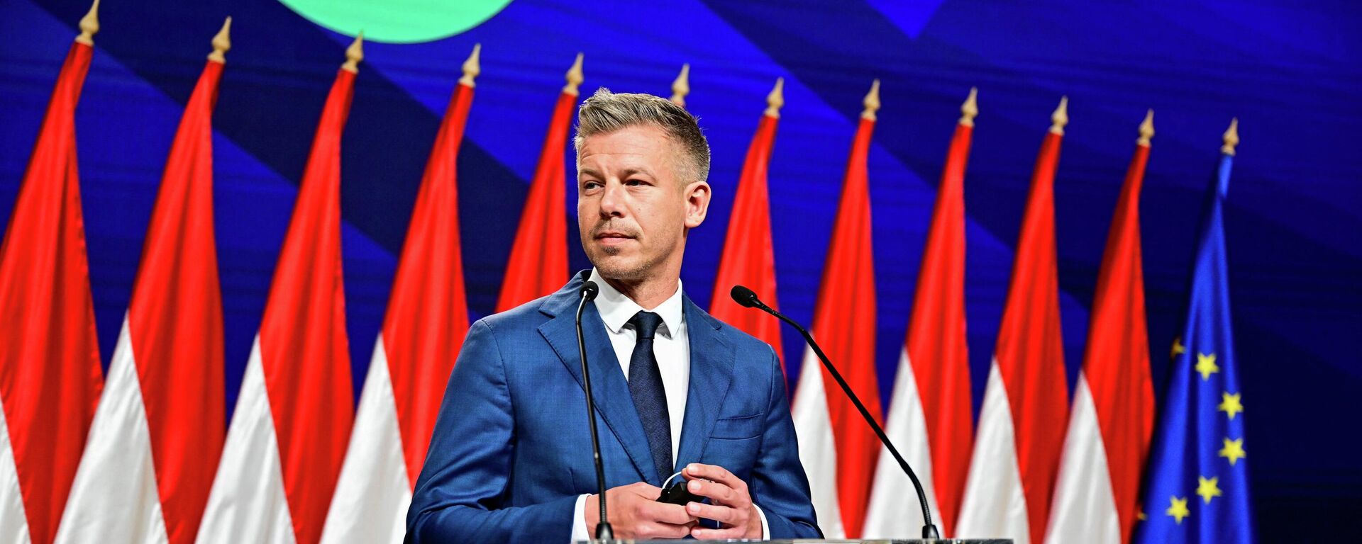 Лидер оппозиционной партии Тиса Петер Мадьяр - Sputnik Србија, 1920, 20.04.2026