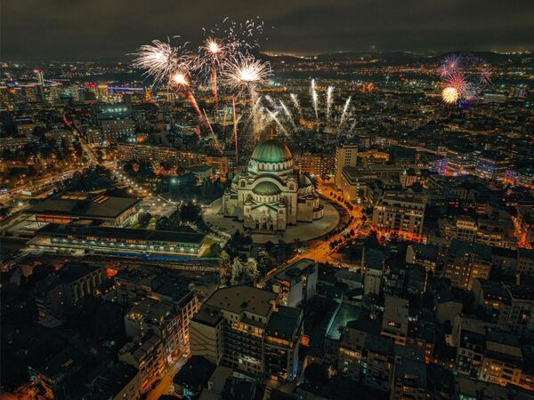 Срећна Нова година, ватромет у Београду. - Sputnik Србија