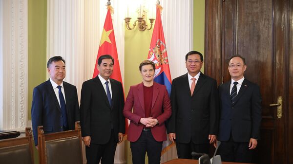 Ана Брнабић са делегацијом Националног комитета Кине. - Sputnik Србија