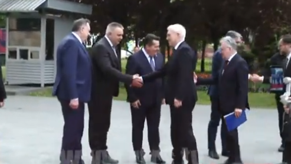 Zvaničnici Republike Srpske sa visokom delegacijom Ruske Federacije koju predvodi zamenik ministra stranih poslova Aleksandar Gruško - Sputnik Srbija