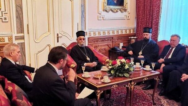 Делегација Руске Федерације код митрополита бањалучког Јефрема - Sputnik Србија