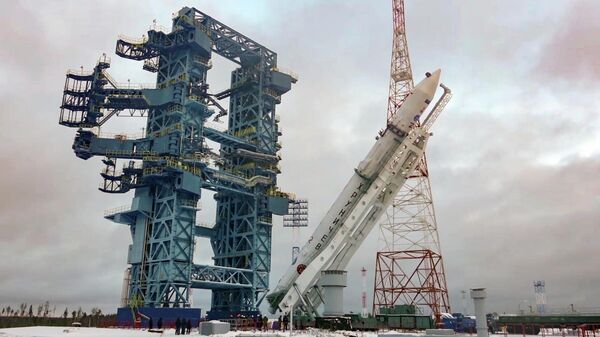 Lansiranje rakete angara 1.2 sa kosmodroma Pleseck - Sputnik Srbija