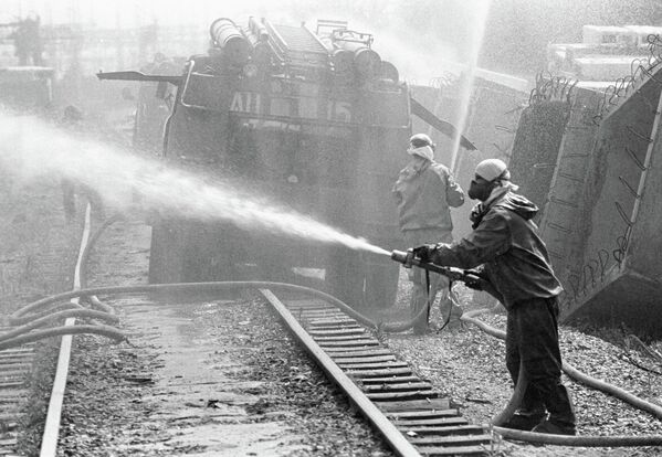 Деконтаминација локације нуклеарне електране у Чернобиљу. - Sputnik Србија