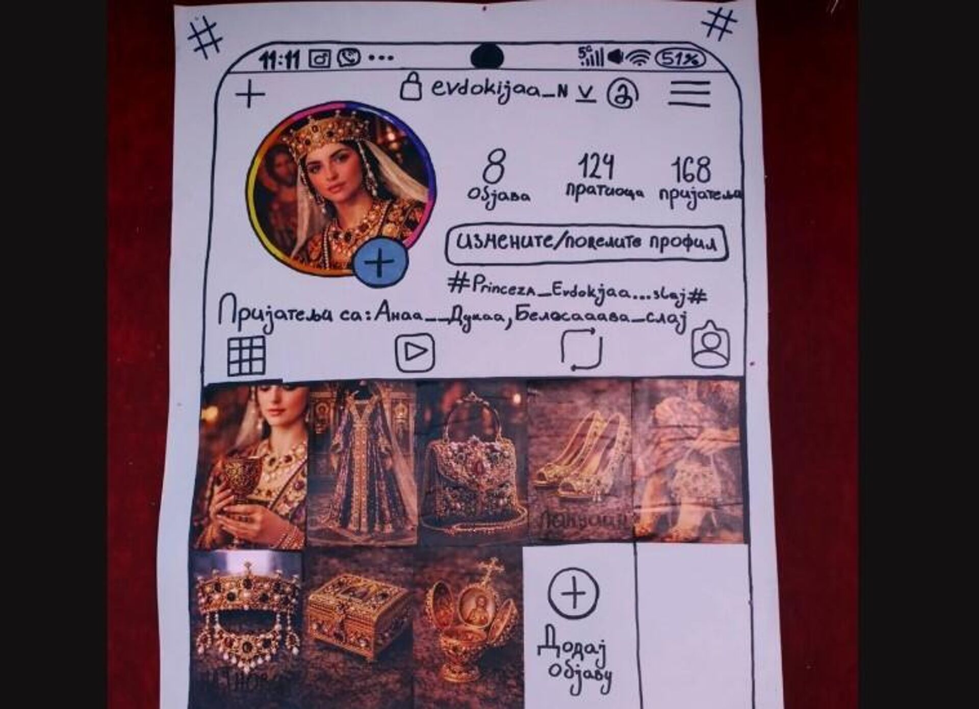 Евдокија Анђел, прва жена Стефана Првовенчаног, прва странкиња на двору Немањића, воли да покаже скупу гардеробу на друштвеним мрежама - Sputnik Србија, 1920, 24.04.2026