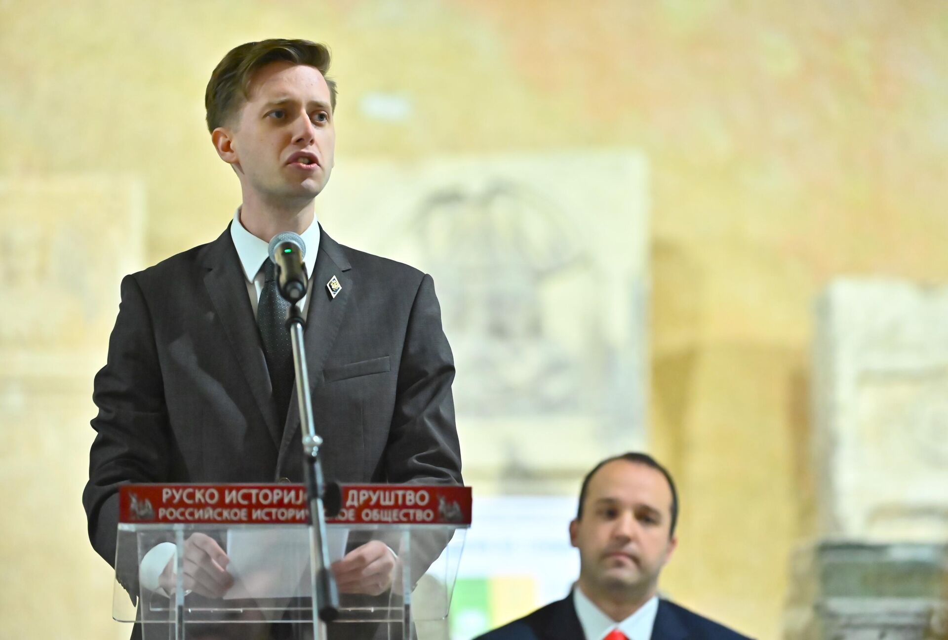 Черниговски Михаил Максимович, заменик председника Клуба младих Руског историјског друштва - Sputnik Србија, 1920, 25.04.2026