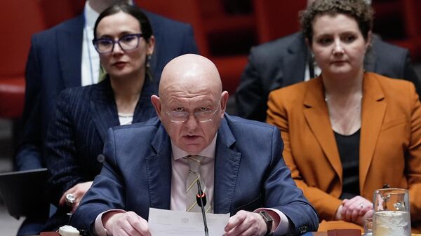 Stalni predstavnik Rusije u UN Vasilij Nebenzja - Sputnik Srbija