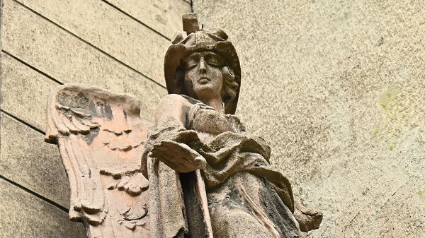 Богиња је приказана у ратничком духу, са војничким шлемом на глави и претпоставља се да је, када је израђена, у левој руци (чији део недостаје) држала мач, али не постоје фотографије, ни скице које би то документовале - Sputnik Србија