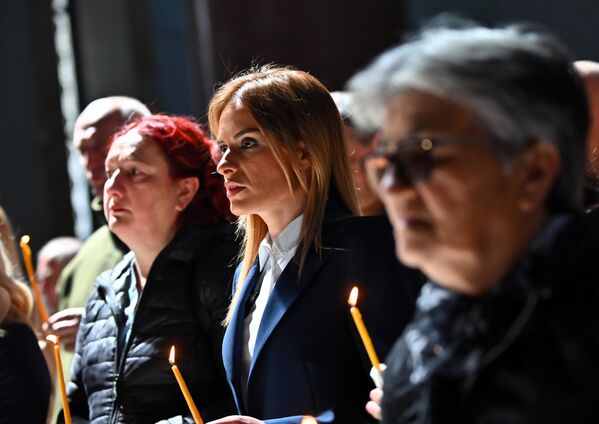 Помену је присуствовала министарка у Влади Србије Милица Ђурђевић Стаменковски - Sputnik Србија