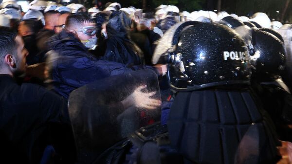 Протест у Тирани. - Sputnik Србија