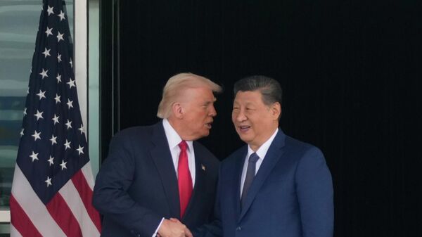 Доналд Трамп и Си Ђинпинг - Sputnik Србија