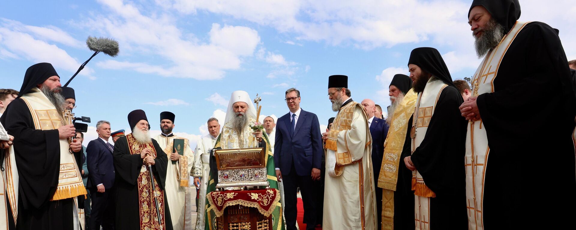 Једна од највећих светиња православног света - Појас Пресвете Богородице, из манастира Ватопед са Хиландара стигао је у Београд - Sputnik Србија, 1920, 20.05.2026