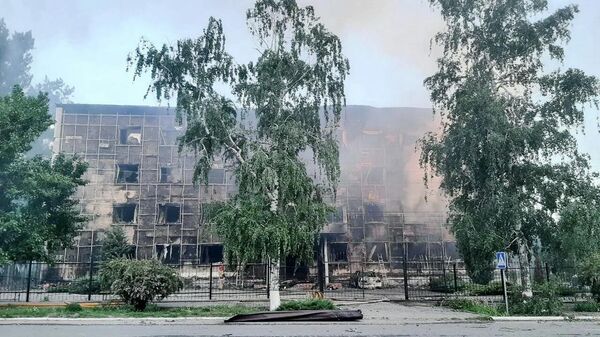 Posledstviя bespilotnoй ataki VSU v Starobelьske (LNR) - Sputnik Srbija