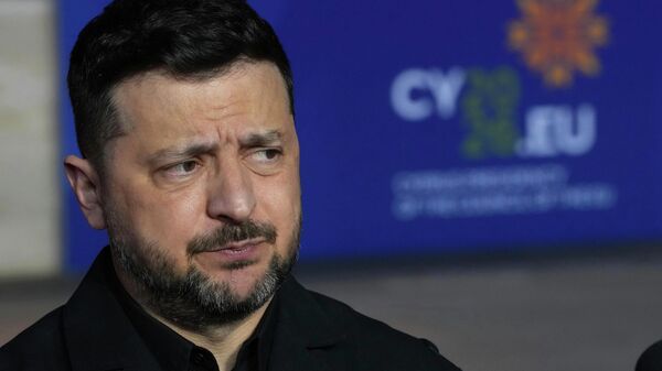 Владимир Зеленский на саммите ЕС на Кипре  - Sputnik Србија