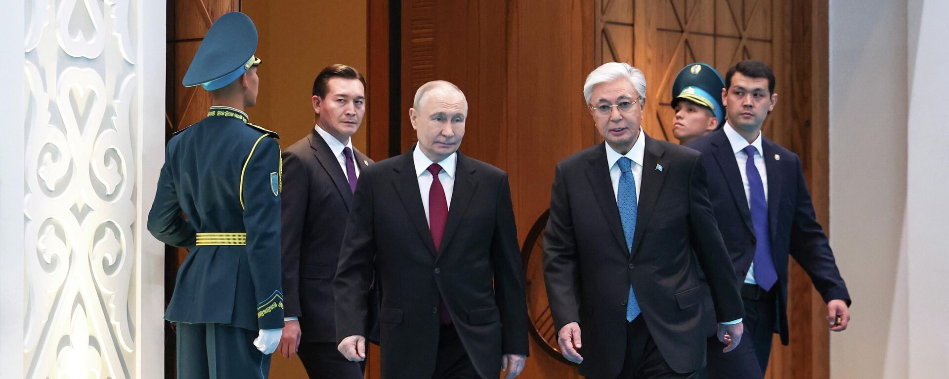 Владимир Путин и Касим Жомарт Токајев у Астани - Sputnik Србија, 1920, 28.05.2026