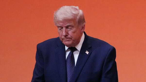  Дональд Трамп во время банкета в Китае - Sputnik Србија