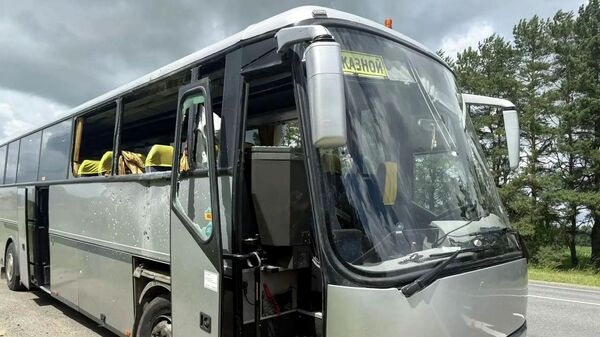 Ukrajinski teroristi gađali autobus sa decom iz Belorusije u Brjanskoj oblasti - Sputnik Srbija