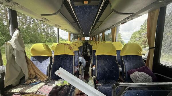 Ukrajinski teroristi gađali autobus sa decom iz Belorusije u Brjanskoj oblasti - Sputnik Srbija