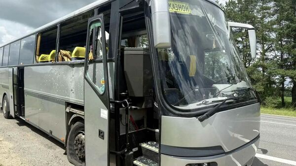 Posledice napada na autobus u Brjanskoj oblasti - Sputnik Srbija
