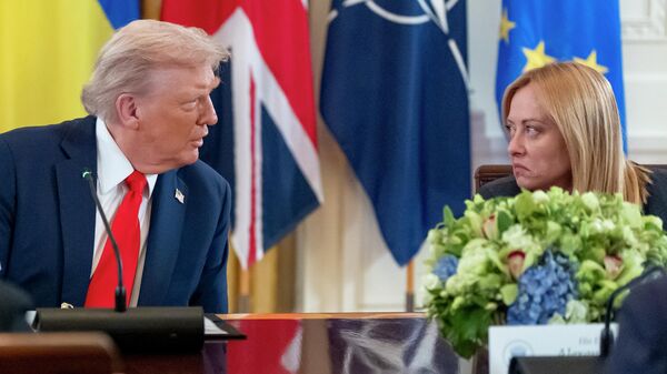 Donald Tramp i Đorđa Meloni  - Sputnik Srbija