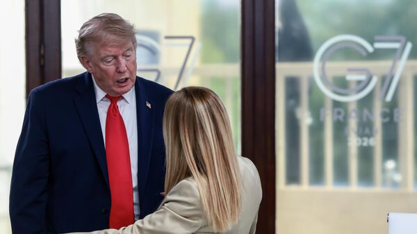 Donald Tramo i Đorđa Meloni - Sputnik Srbija