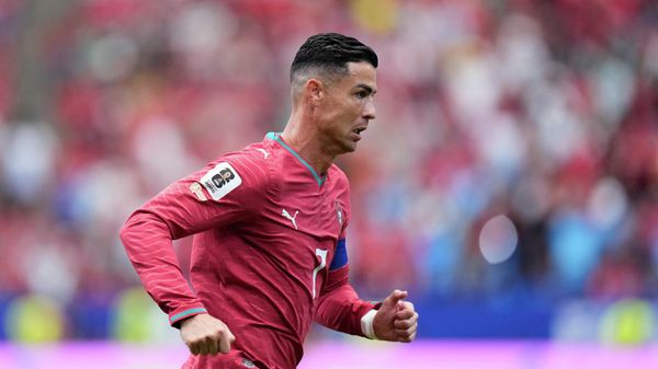 Portugalski fudbaler Kristijano Ronaldo tokom utakmice Grupe K na Svetskom prvenstvu u fudbalu između Portugalije i Konga - Sputnik Srbija