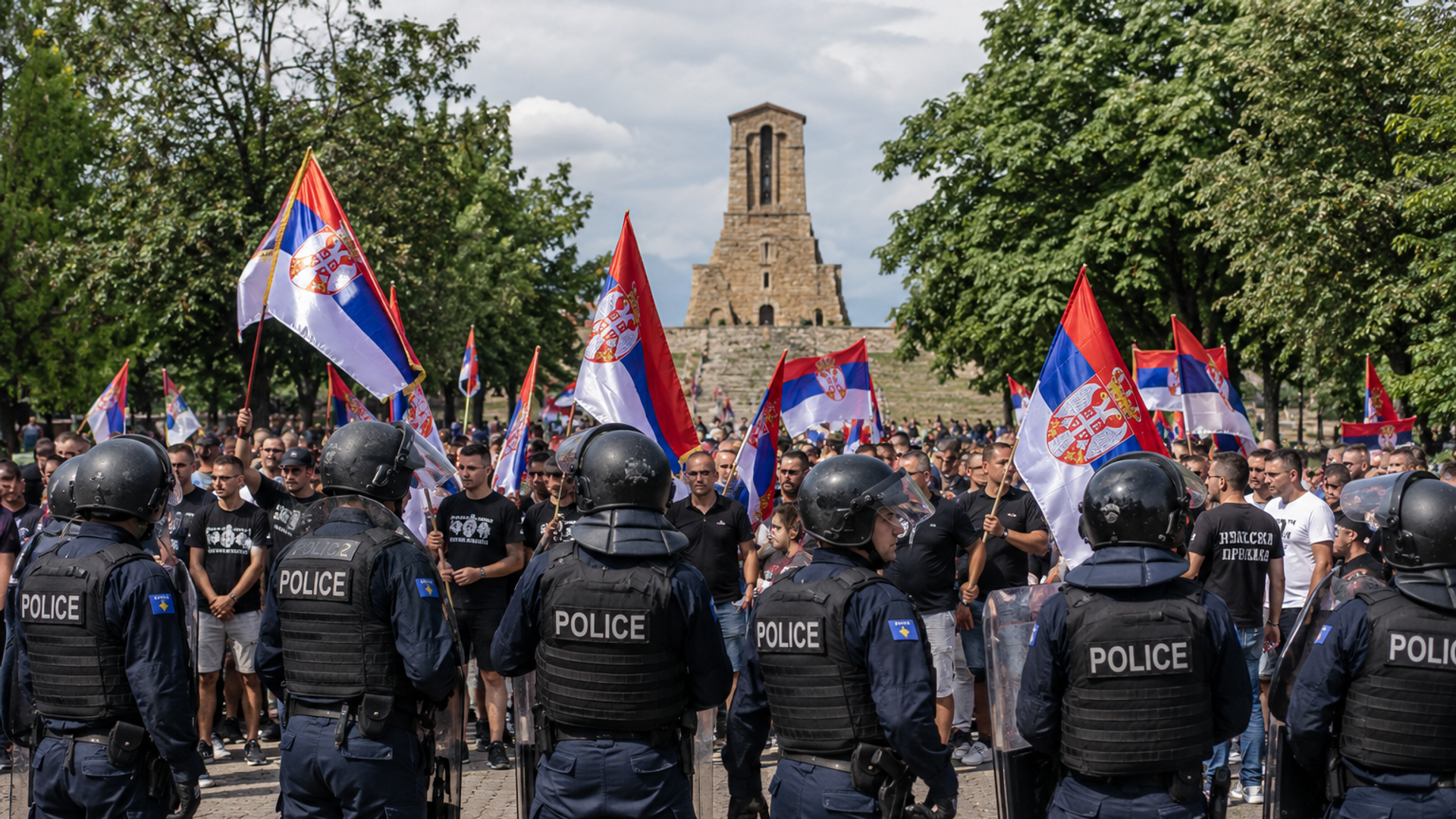 Kosovo i Metohija, SRbi proslavljaju Vidovdan na Gazimestanu a policija tzv. Kosova ih sprečava Kosovo i Metohija, SRbi proslavljaju Vidovdan na Gazimestanu a policija tzv. Kosova ih sprečava - Sputnik Srbija, 1920, 14.08.2026