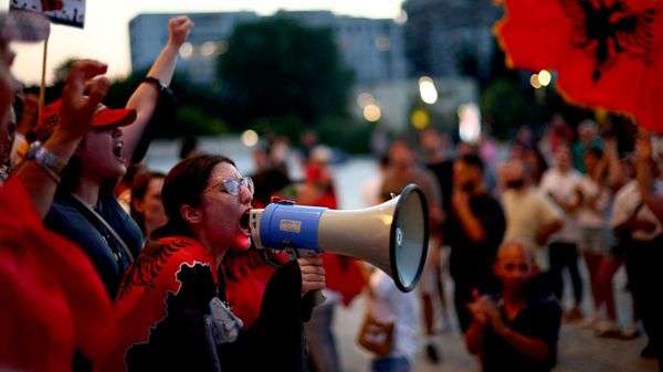 Протест у Албанији - Sputnik Србија