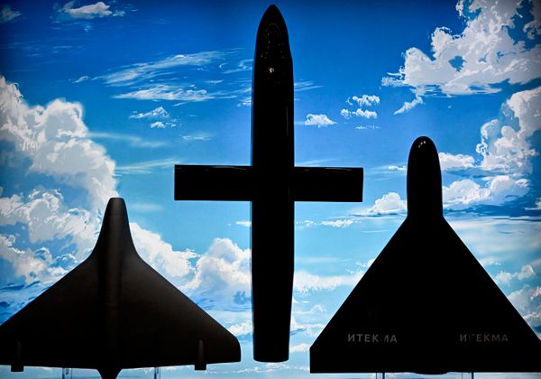 Модели беспилотних летелица „Герањ“ на штанду компаније „Итекма“ - Sputnik Србија