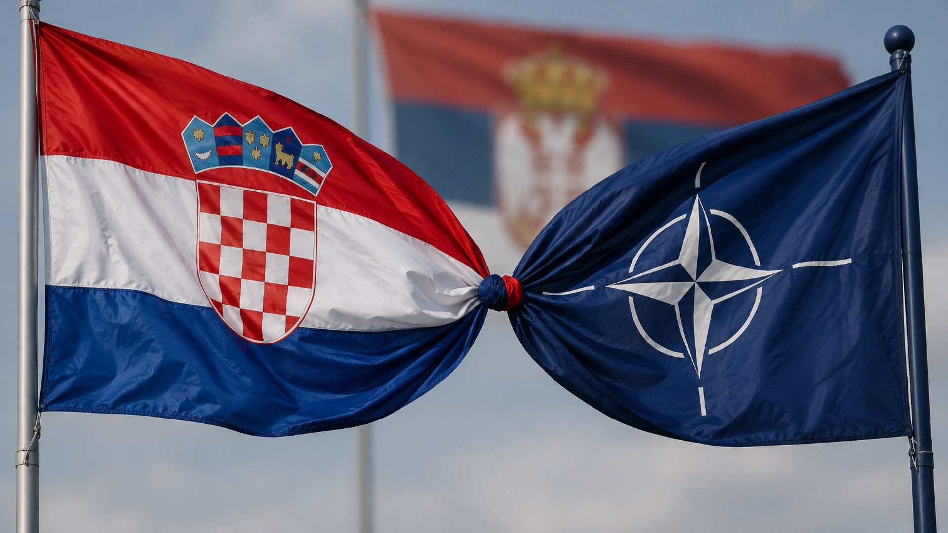 Zastave Hrvatske i NATO Zastave Hrvatske i NATO - Sputnik Srbija, 1920, 09.07.2026