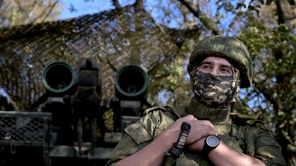 Ракетни систем противваздушне одбране Бук-М2 Централног војног округа на борбеном дежурству у Доњецкој Народној Републици. - Sputnik Србија