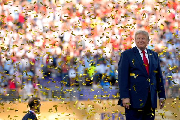 Председник Сједињених Америчких Држава Доналд Трамп током церемоније доделе медаља. - Sputnik Србија