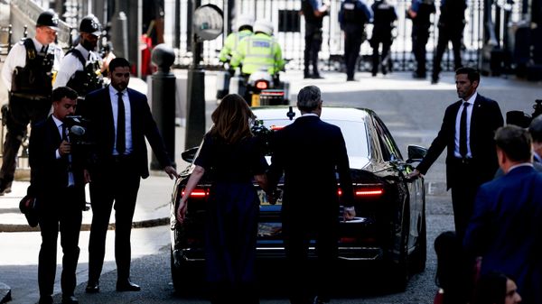 Britanski premijer Kir Starmer i njegova supruga Viktorija Starmer - Sputnik Srbija