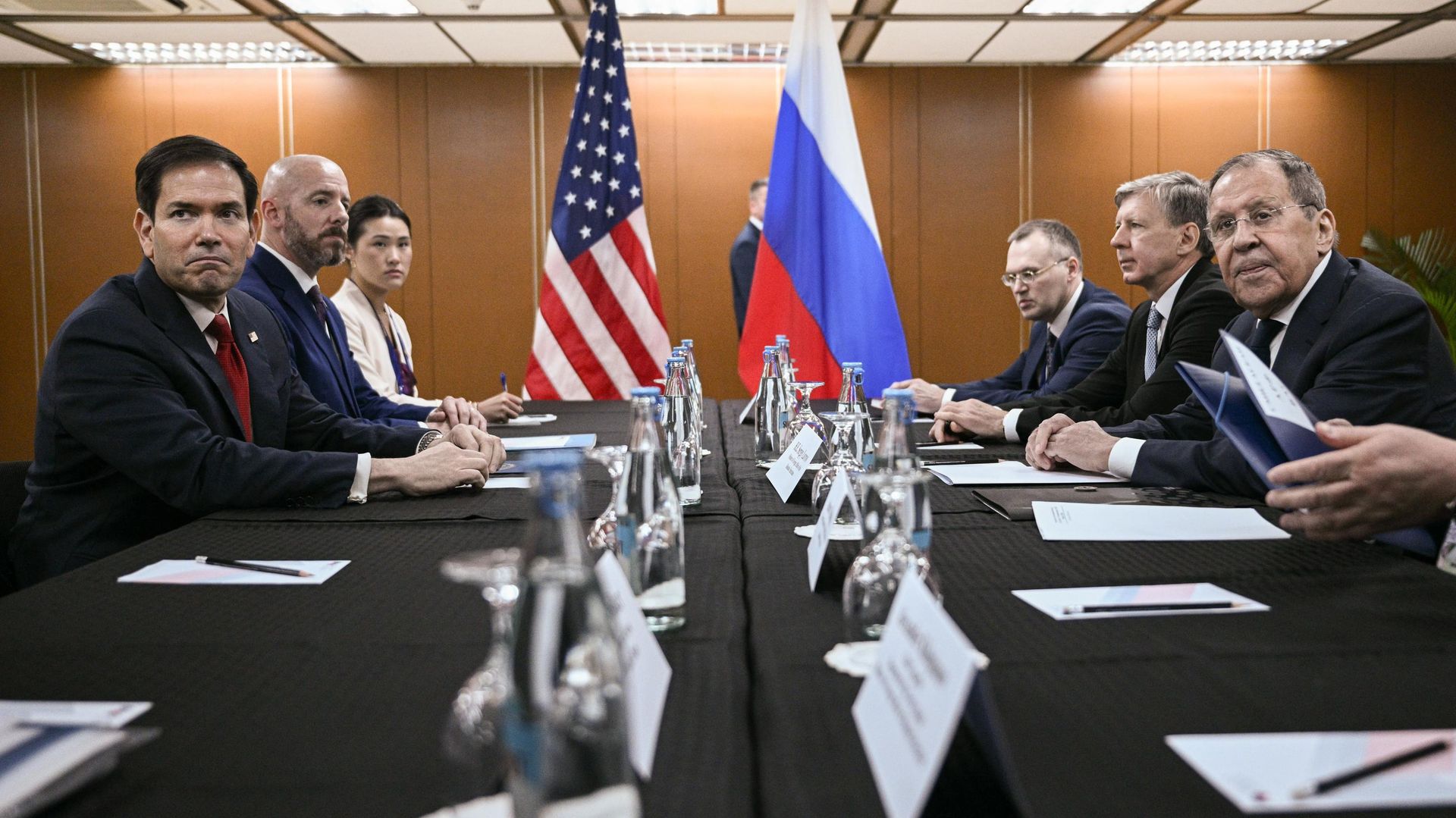 Переговоры госсекретаря США Марко Рубио и главы МИД России Сергея Лаврова Переговоры госсекретаря США Марко Рубио и главы МИД России Сергея Лаврова - Sputnik Србија, 1920, 23.07.2026