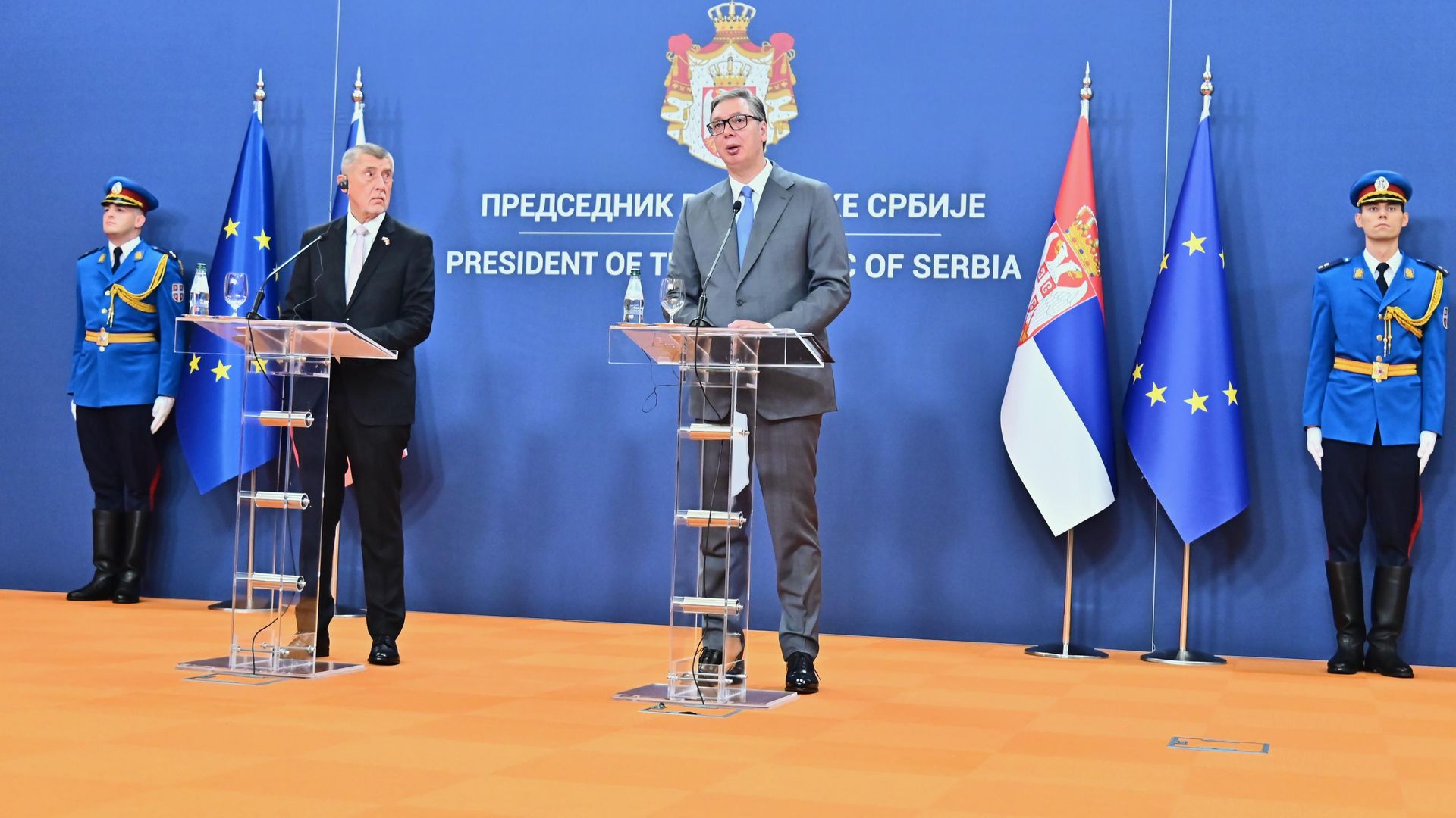Aleksandar Vučić i Andrej Babiš Aleksandar Vučić i Andrej Babiš - Sputnik Srbija, 1920, 23.07.2026