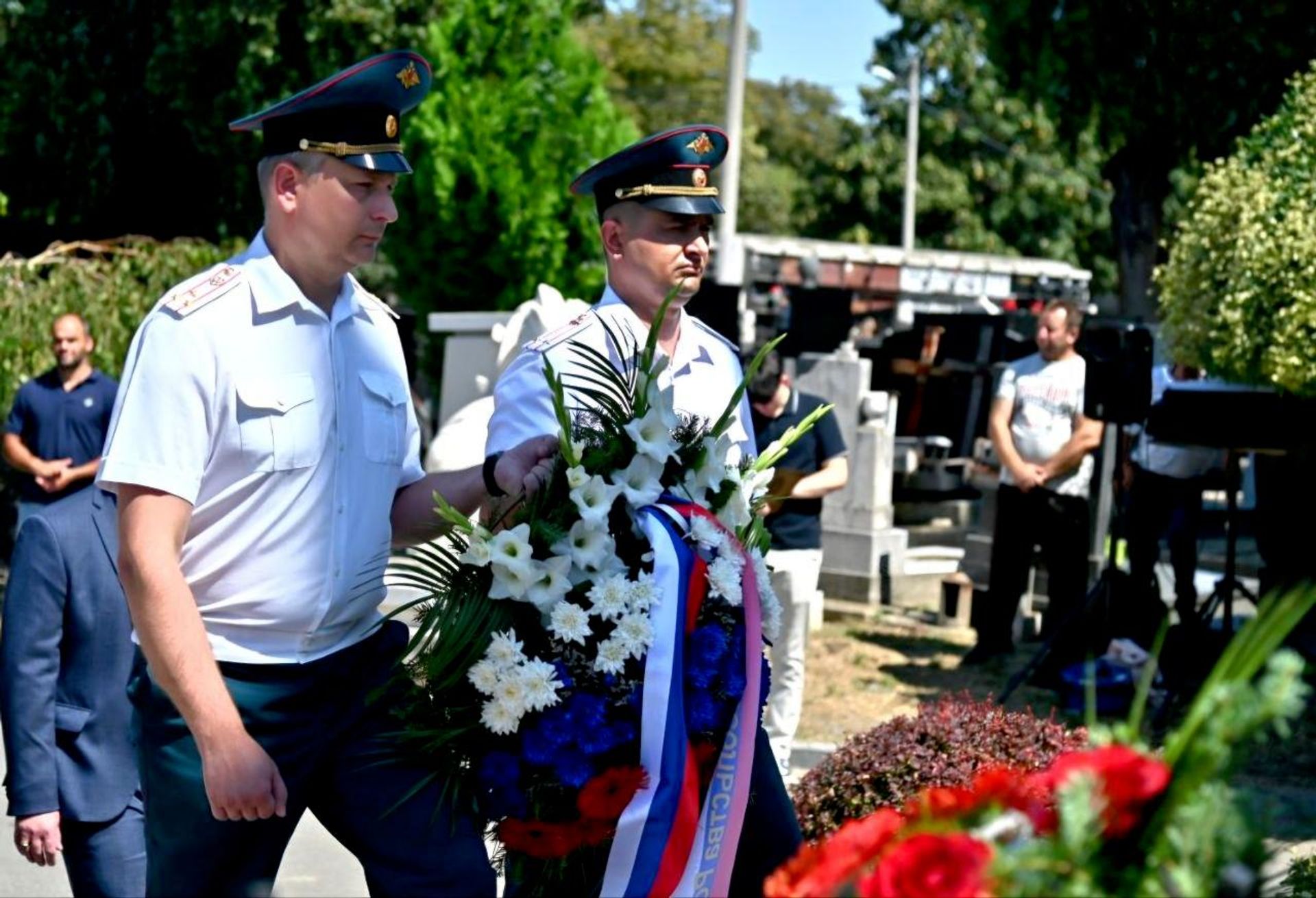 Polaganje venaca povodom Dana sećanja na ruske vojnike poginule u Prvom svetskom ratu. - Sputnik Srbija, 1920, 01.08.2026