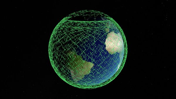 Traektorii sputnikov Starlink po sostoяniю na fevralь 2024 goda - Sputnik Srbija